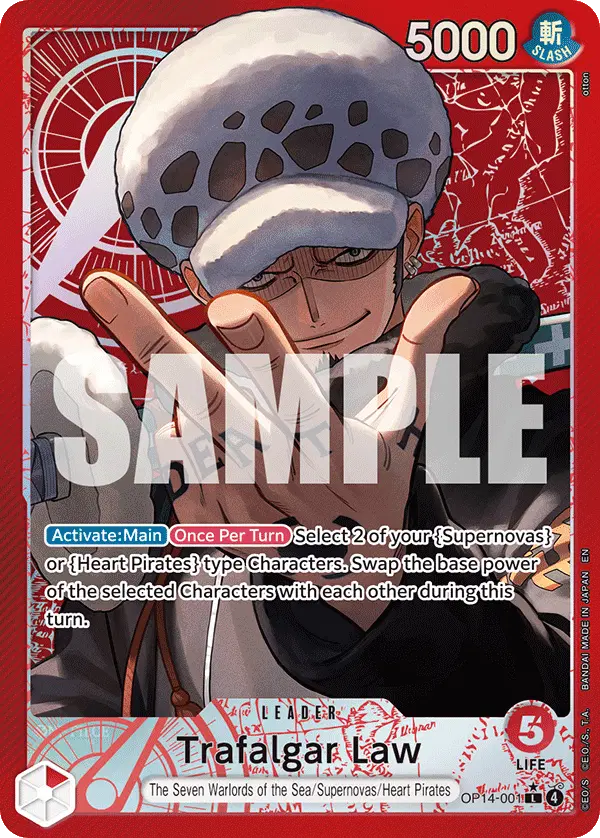 Trafalgar Law - OP14-001 (Alternate Art)