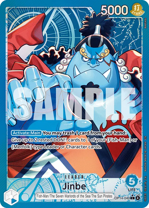 Jinbe - OP14-040 (Alternate Art)