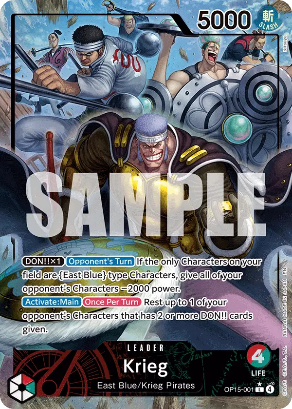 Krieg (OP15-001) (Alternate Art)