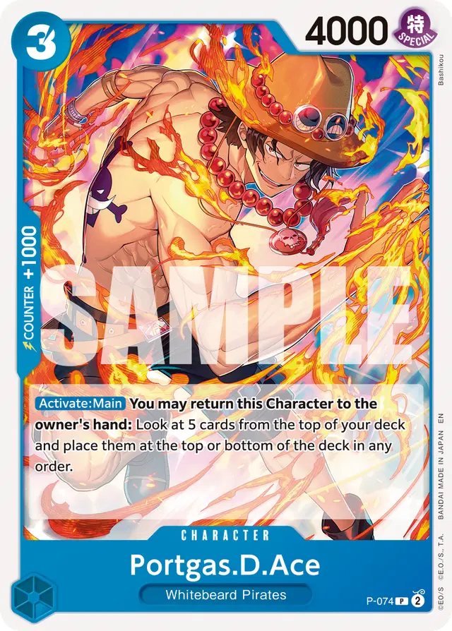 Portgas.D.Ace - P-074 (Pirate Foil)