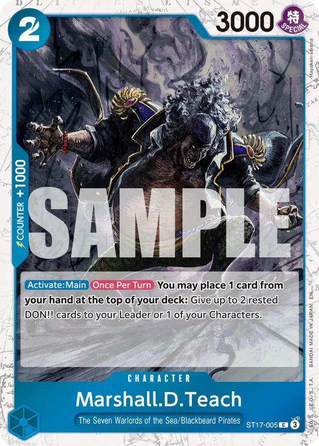 Marshall.D.Teach - ST17-005 (Pirate Foil)