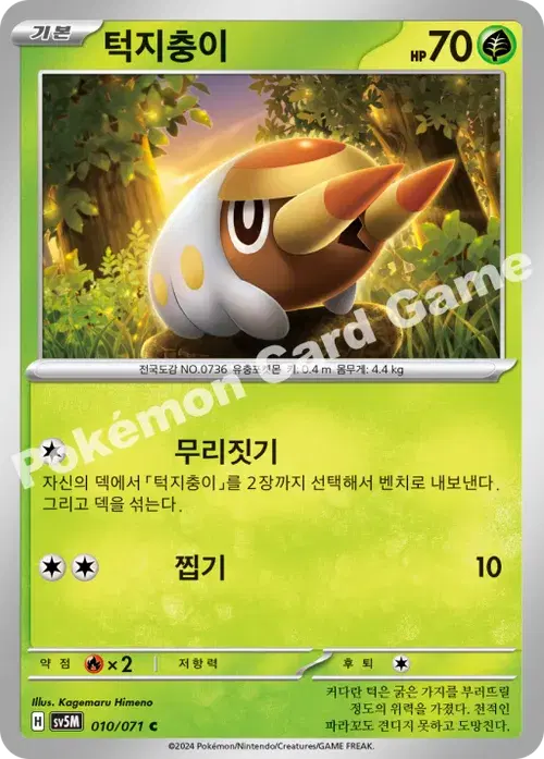 턱지충이