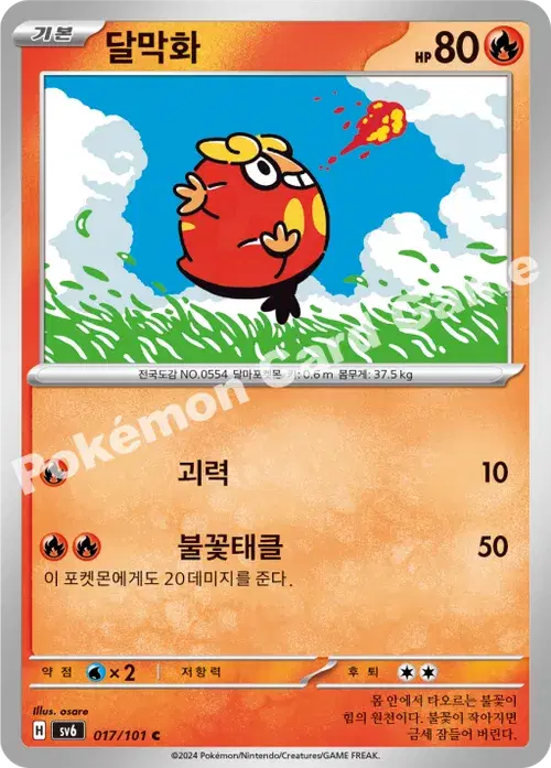 달막화