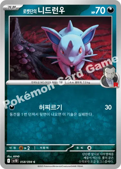 로켓단의 니드런♀