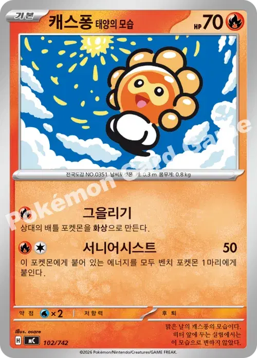캐스퐁 태양의 모습