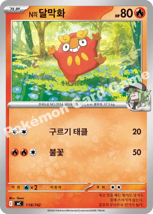 N의 달막화