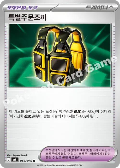특별주문조끼
