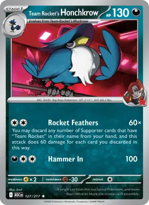 Team Rocket's Honchkrow