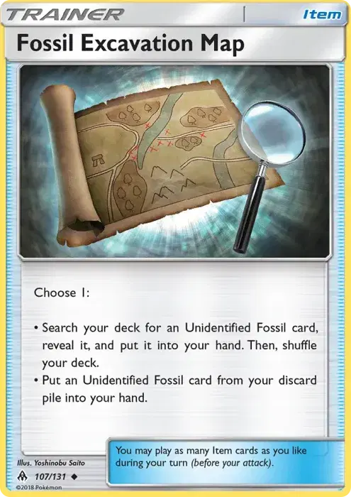 Fossil Excavation Map