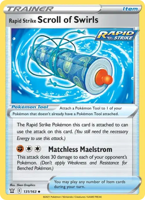Rapid Strike Scroll of Swirls