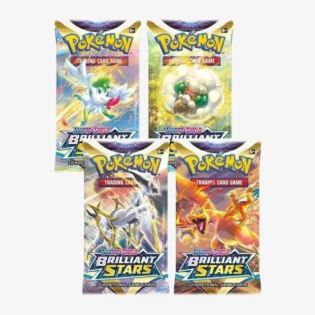 Brilliant Stars Booster Pack Art Bundle [Set of 4]