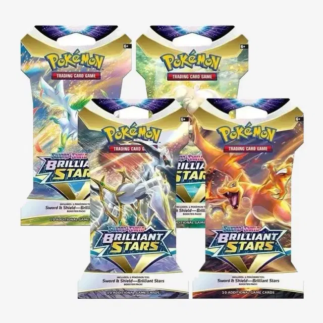 Brilliant Stars Sleeved Booster Pack Art Bundle [Set of 4]
