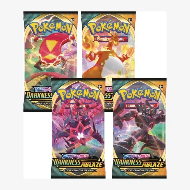 Darkness Ablaze Booster Pack Art Bundle [Set of 4]