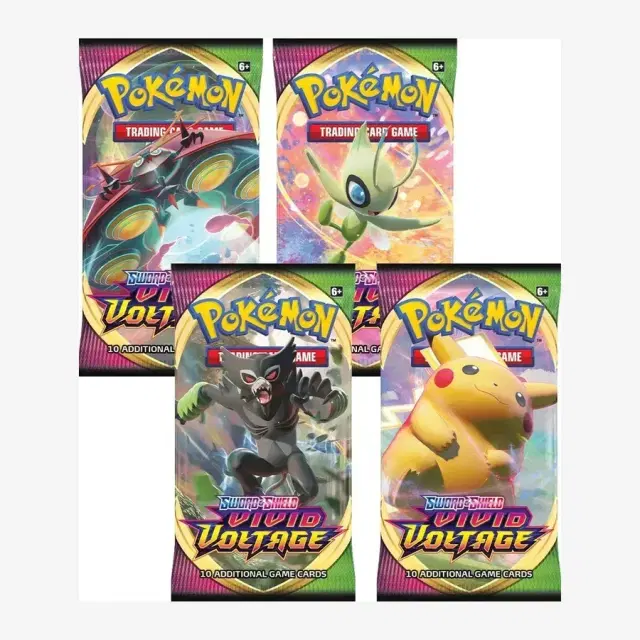 Vivid Voltage Booster Pack Art Bundle [Set of 4]
