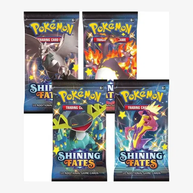 Shining Fates Booster Pack Art Bundle [Set of 4]