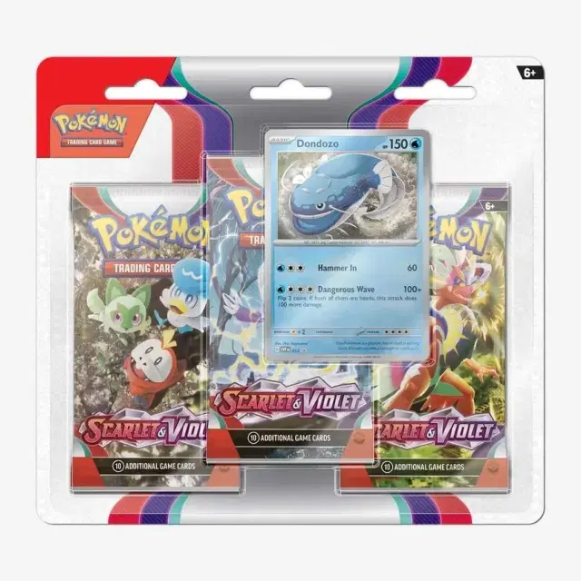 Scarlet & Violet 3 Pack Blister [Dondozo]