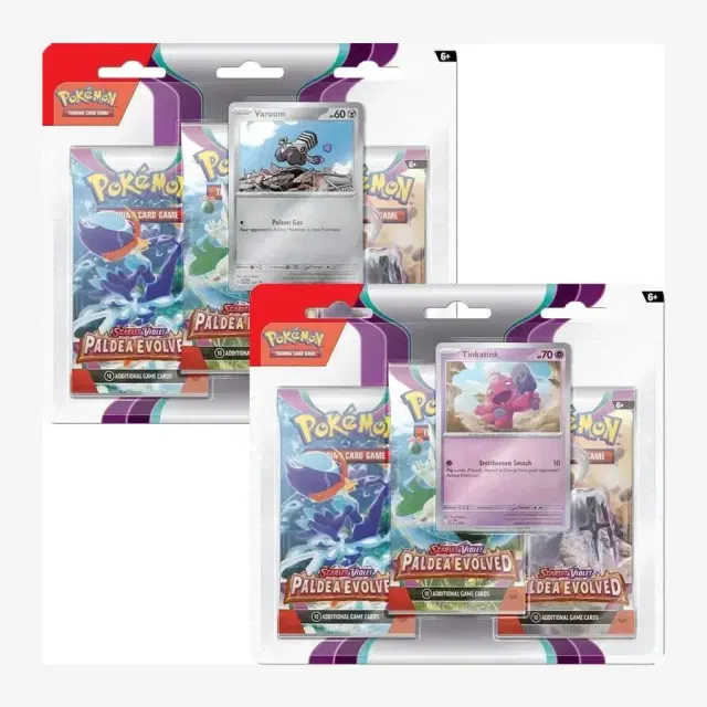Paldea Evolved 3 Pack Blister [Set of 2]