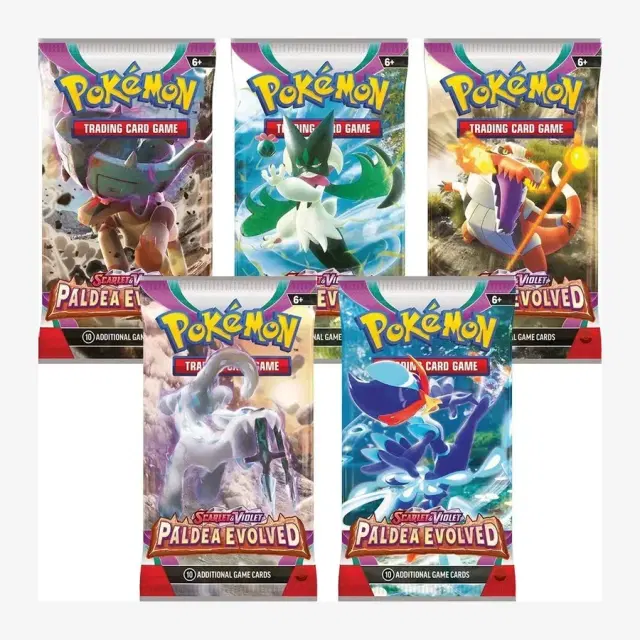Paldea Evolved Booster Pack Art Bundle [Set of 5]
