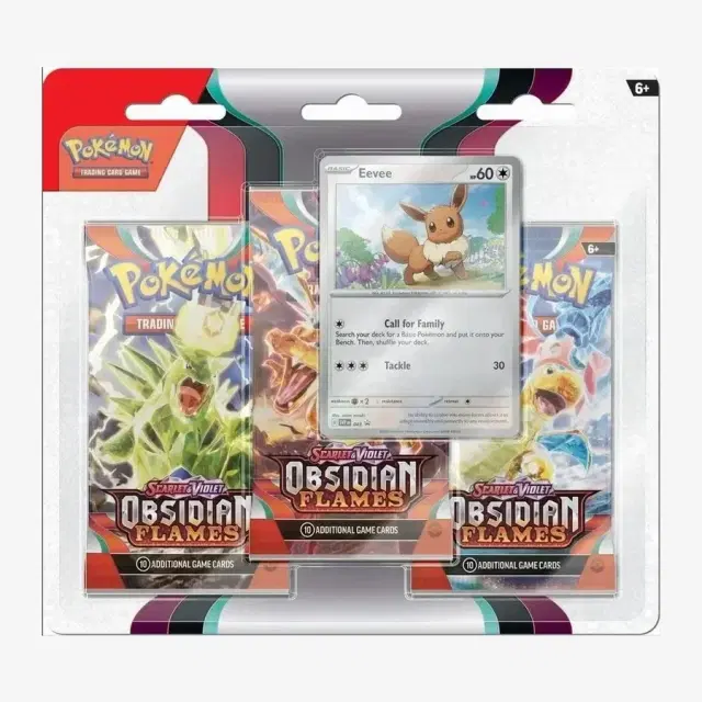 Obsidian Flames 3 Pack Blister [Eevee]