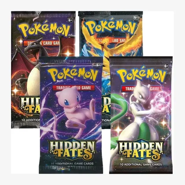 Hidden Fates Booster Pack Art Bundle [Set of 4]