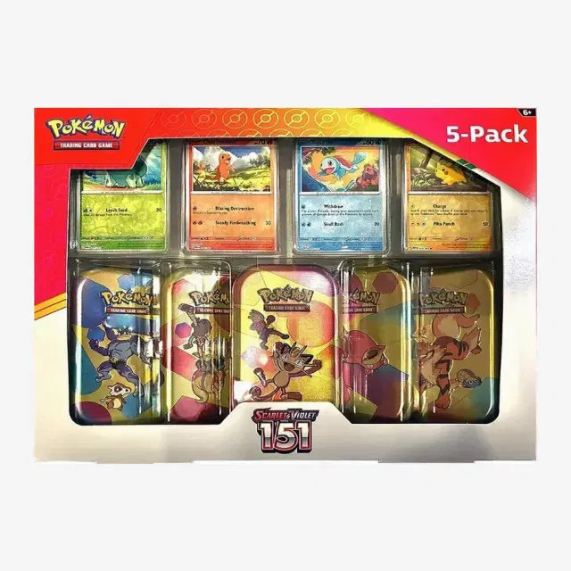 Costco Pokemon Scarlet & Violet 151 Mini Tin 5-pack (Meowth)