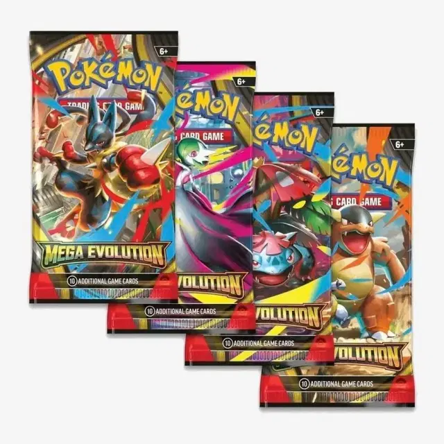 Mega Evolution Booster Pack Art Bundle [Set of 4]