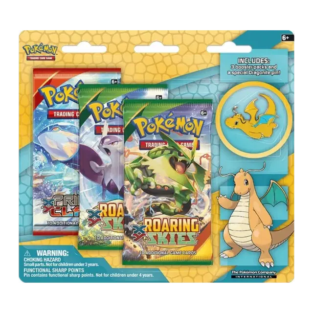Dragonite Collector's Pin 3 Pack Blister