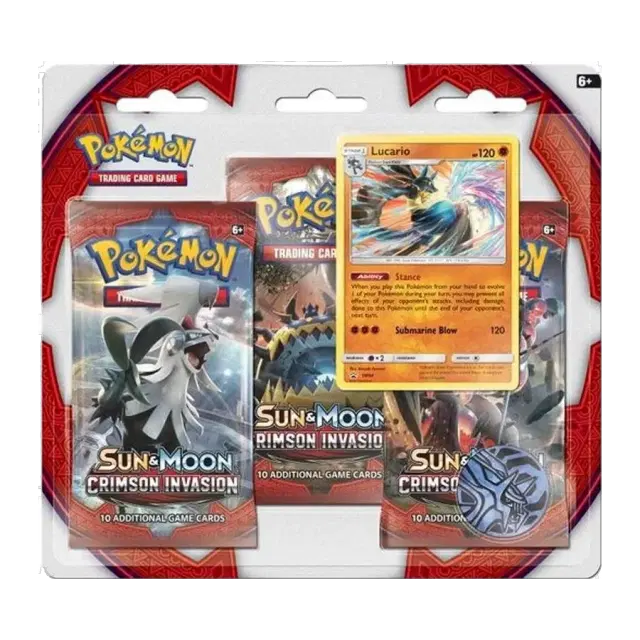 Crimson Invasion 3 Pack Blister [Lucario]