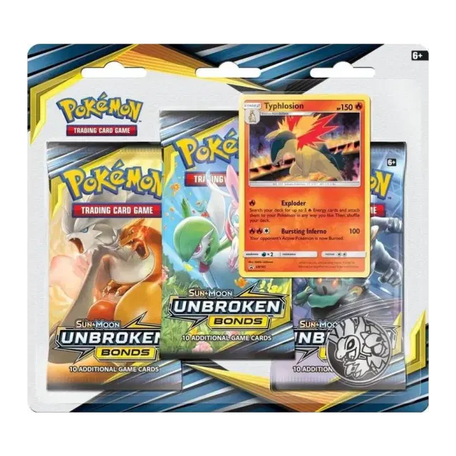 Unbroken Bonds 3 Pack Blister [Typhlosion]