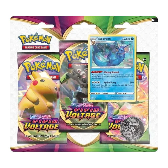 Vivid Voltage 3 Pack Blister [Vaporeon]