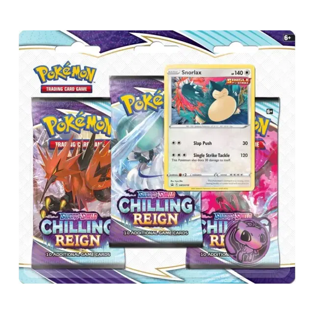 Chilling Reign 3 Pack Blister [Snorlax]