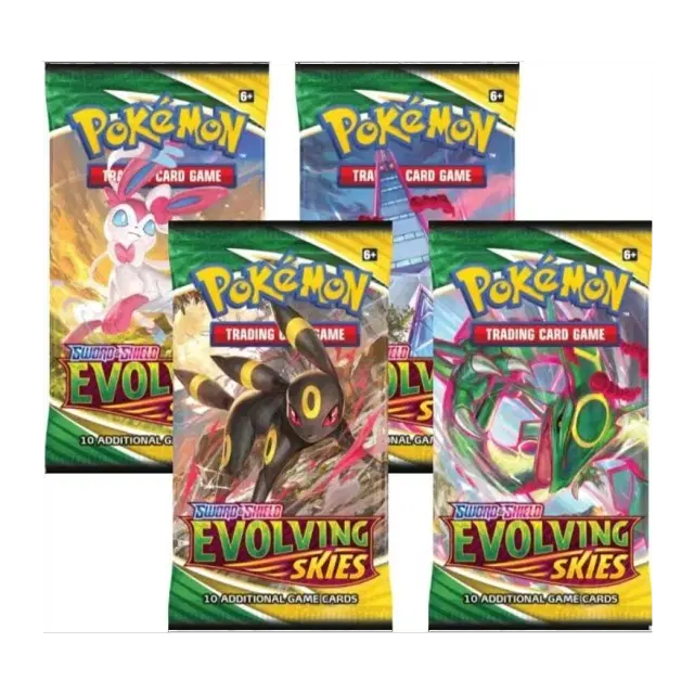 Evolving Skies Booster Pack Art Bundle [Set of 4]