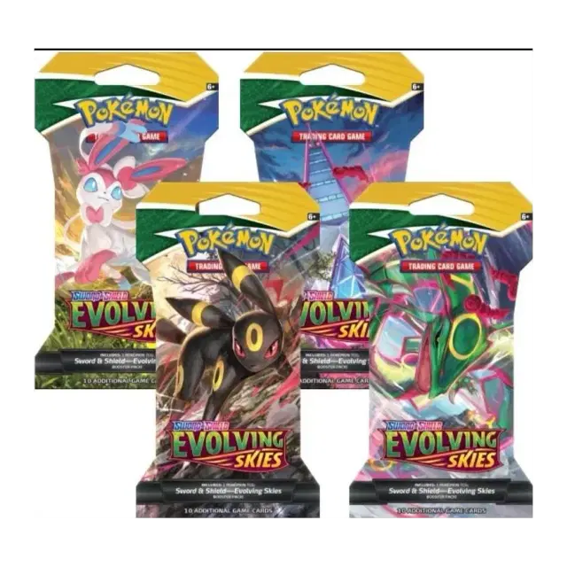 Evolving Skies Sleeved Booster Pack Art Bundle [Set of 4]