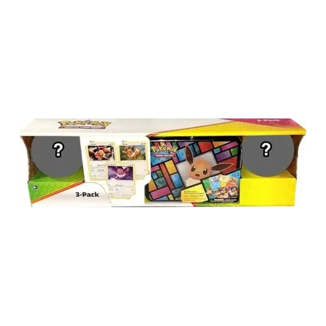Costco Pokemon Collector 3-Pack: Eevee Treasure Chest + 2 Poke Ball Tins