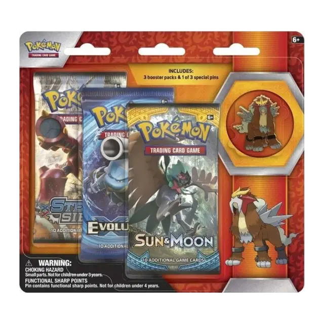 Legendary Beasts Collector Pin 3 Pack Blister [Entei]