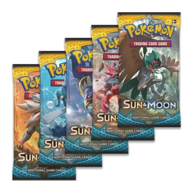 Sun & Moon Booster Pack Art Bundle [Set of 5]