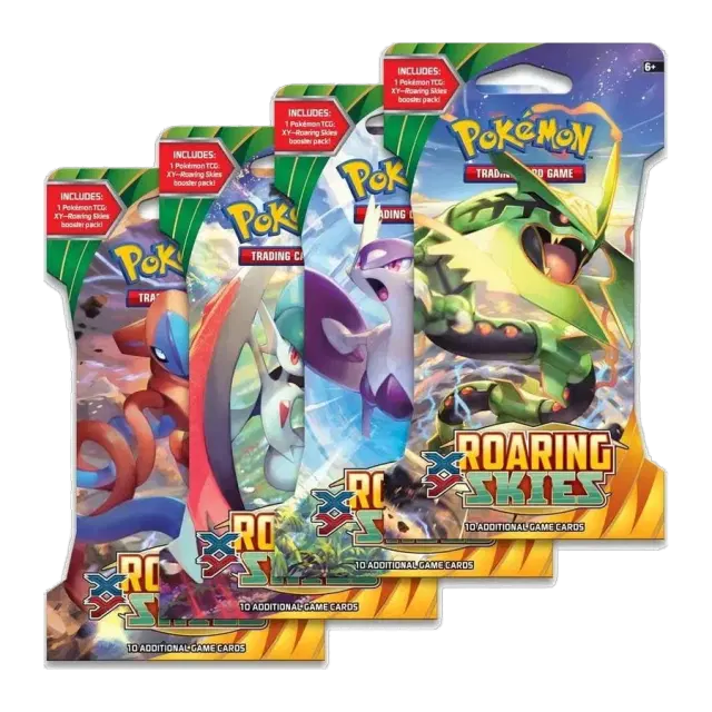 Roaring Skies Sleeved Booster Pack Art Bundle [Set of 4]