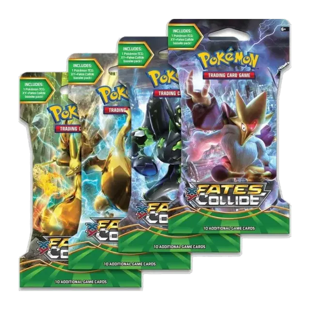 Fates Collide Sleeved Booster Pack Art Bundle [Set of 4]