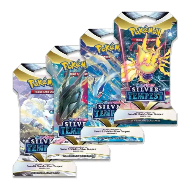 Silver Tempest Sleeved Booster Pack Art Bundle [Set of 4]