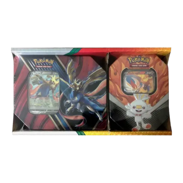Legends of Galar Tin + Galar Partners Tin 2-pack [Zacian V/Cinderace V] (Retail Exclusive)