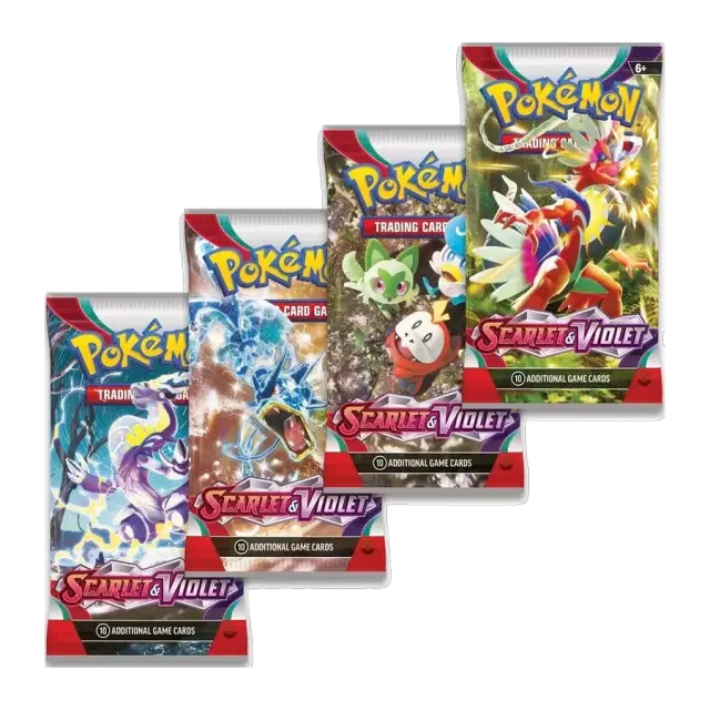 Scarlet & Violet Booster Pack Art Bundle [Set of 4]