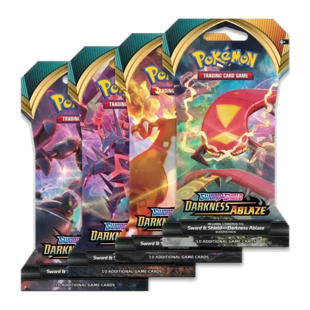 Darkness Ablaze Sleeved Booster Pack Art Bundle [Set of 4]