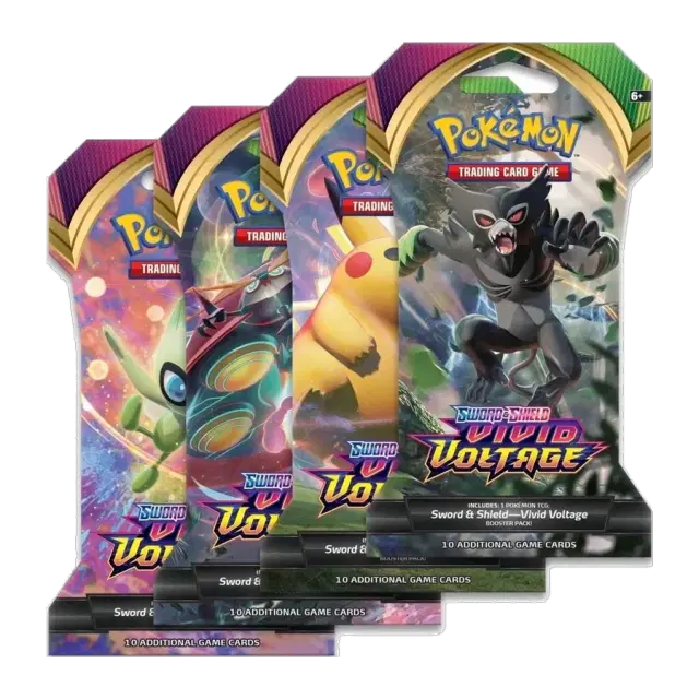 Vivid Voltage Sleeved Booster Pack Art Bundle [Set of 4]