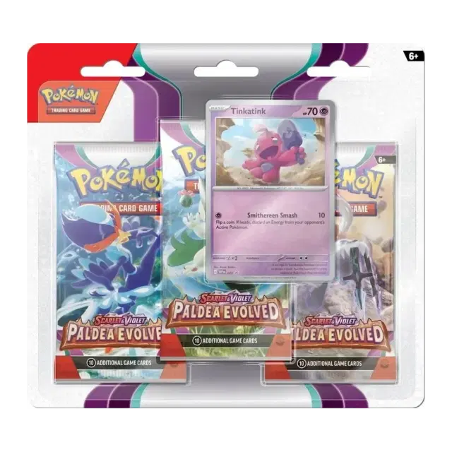 Paldea Evolved 3 Pack Blister [Tinkatink]