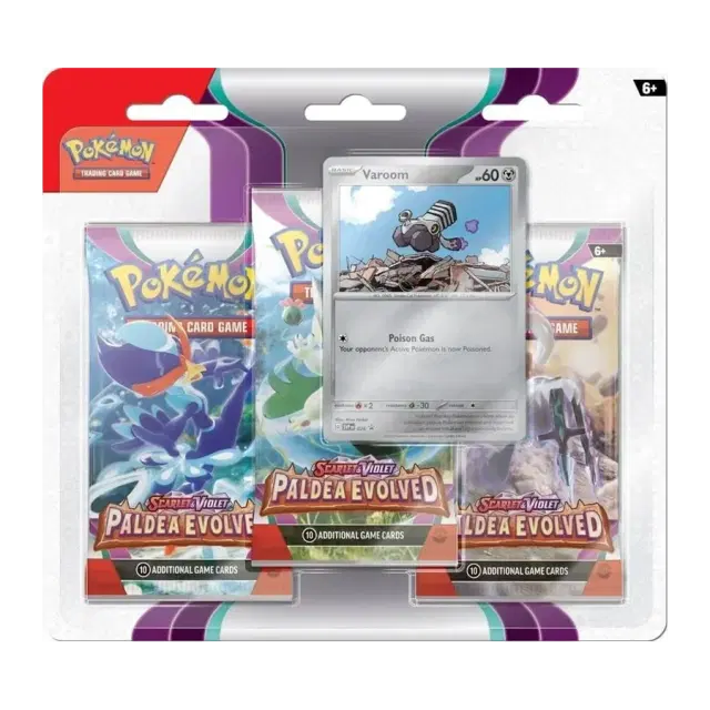 Paldea Evolved 3 Pack Blister [Varoom]