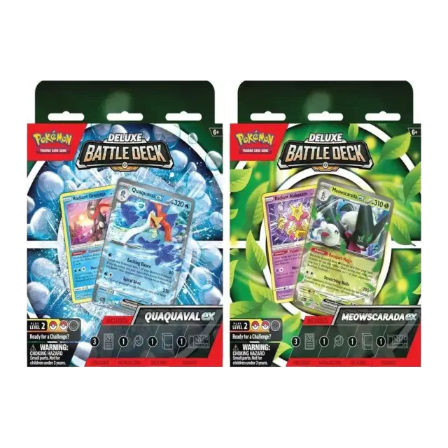 Deluxe Battle Deck: Quaquaval ex/Meowscarada ex [Set of 2]