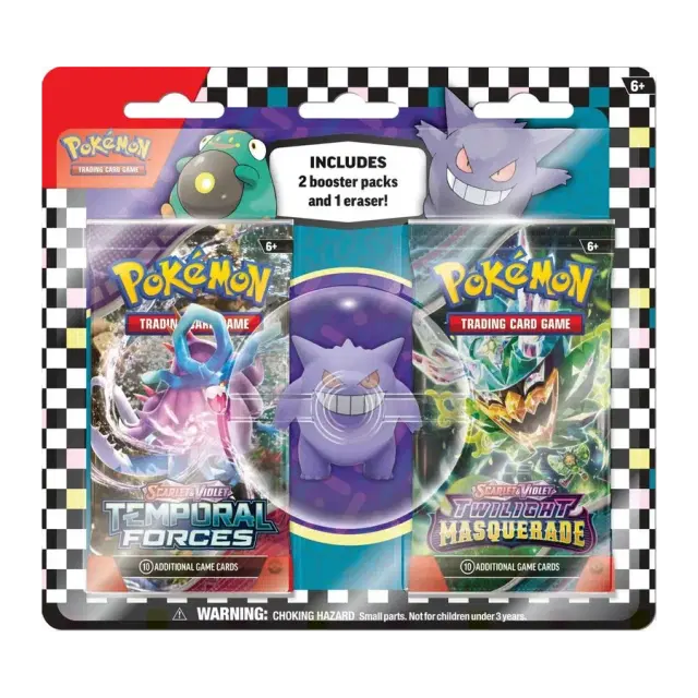 Pokemon TCG: Back to School Eraser Blister 2024 [Gengar]