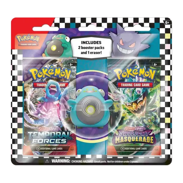 Pokemon TCG: Back to School Eraser Blister 2024 [Bellibolt]