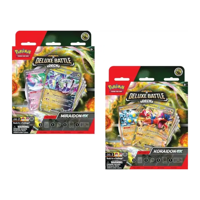Deluxe Battle Deck: Miraidon ex/Koraidon ex  [Set of 2]