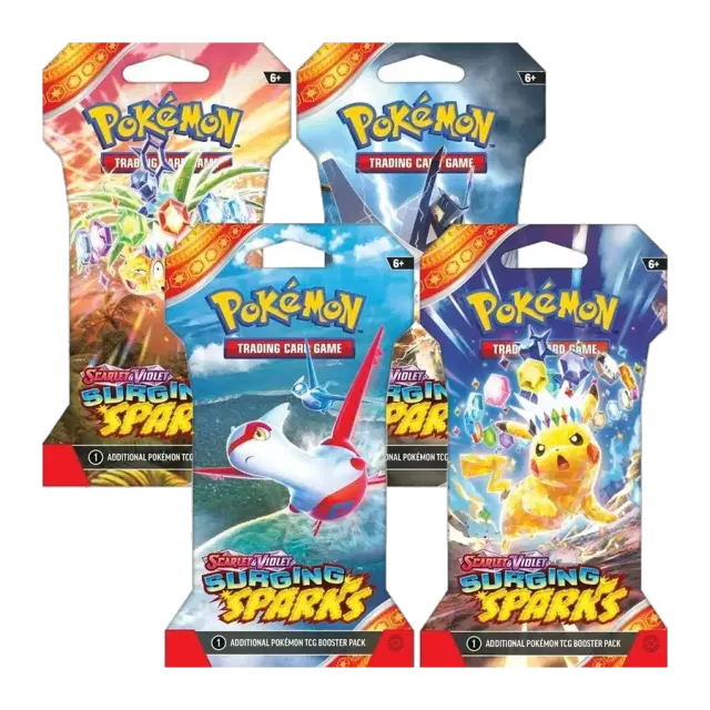 Surging Sparks Sleeved Booster Pack Bundle [Set of 4]